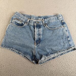 VINTAGE CALVIN KLEIN Jean Shorts Womens 11 Blue 32x3 Hipster Double Stone Wash